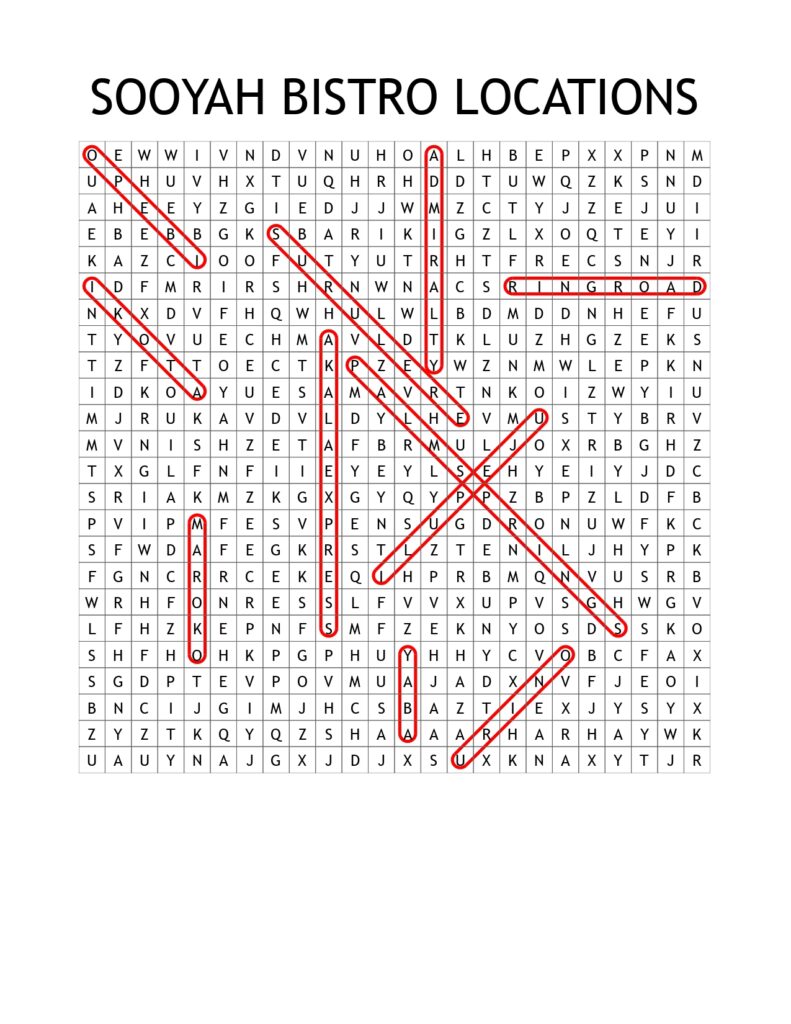 Sooyah Bistro Locations